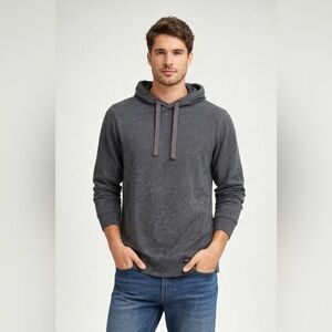 JACHS New York Men’s Hoodie Charcoal Knit Pullover Size M NWT Tribeca